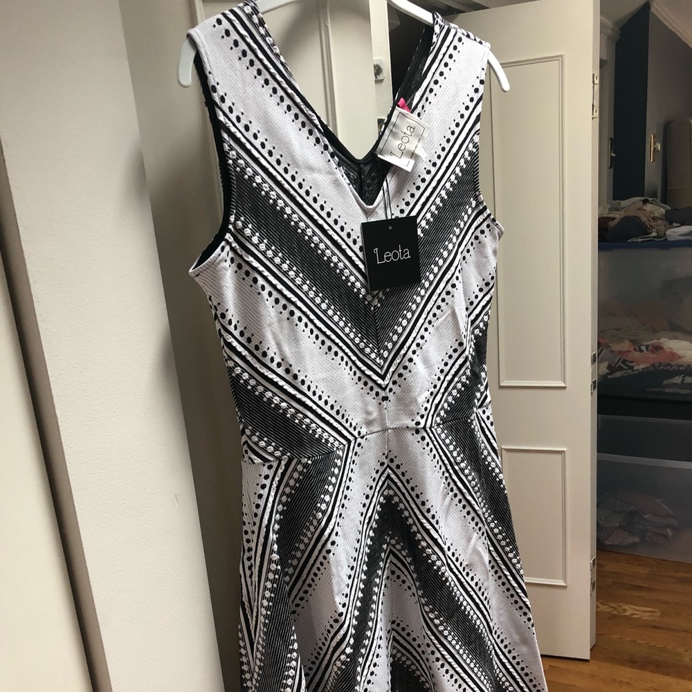 Leota pindot dress NWT